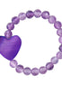 Pierścionek "Violet" z ametystu z sercem