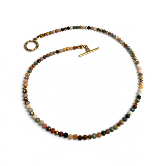 Halskette "Hazel" aus Alashan-Achat